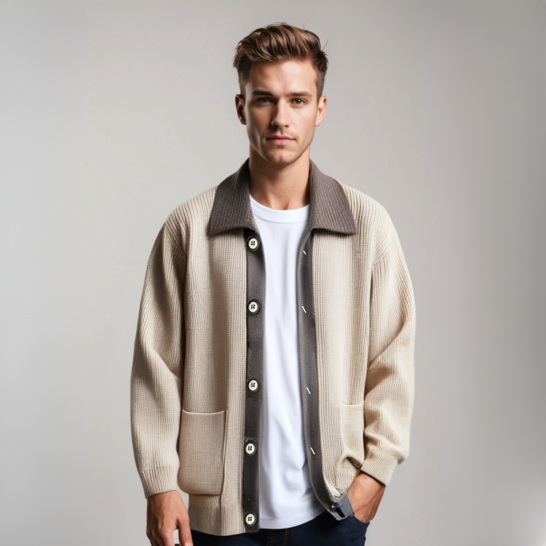 Johan | Elegante Klassische Strickjacke