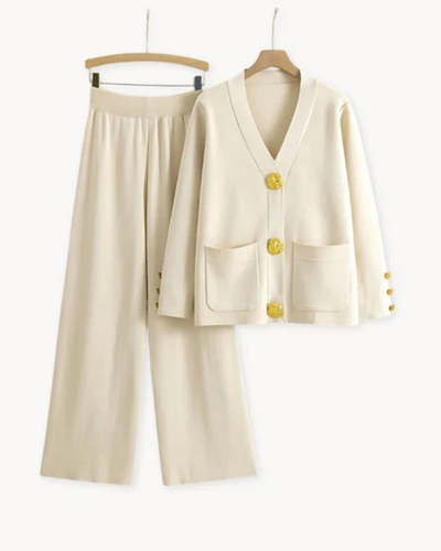 Leni | Stilvoll Strickjacke Set
