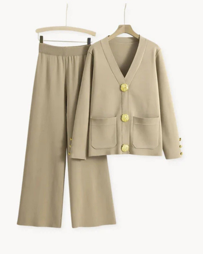Leni | Stilvoll Strickjacke Set
