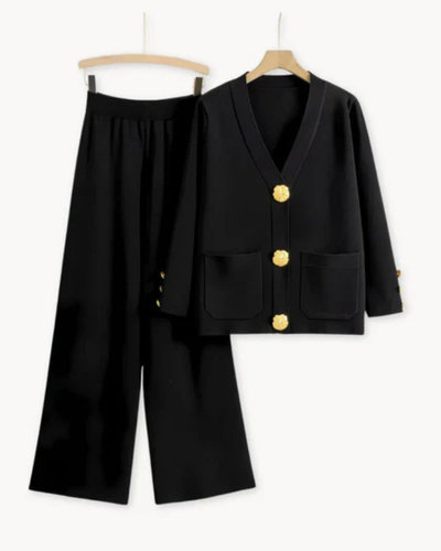 Leni | Stilvoll Strickjacke Set
