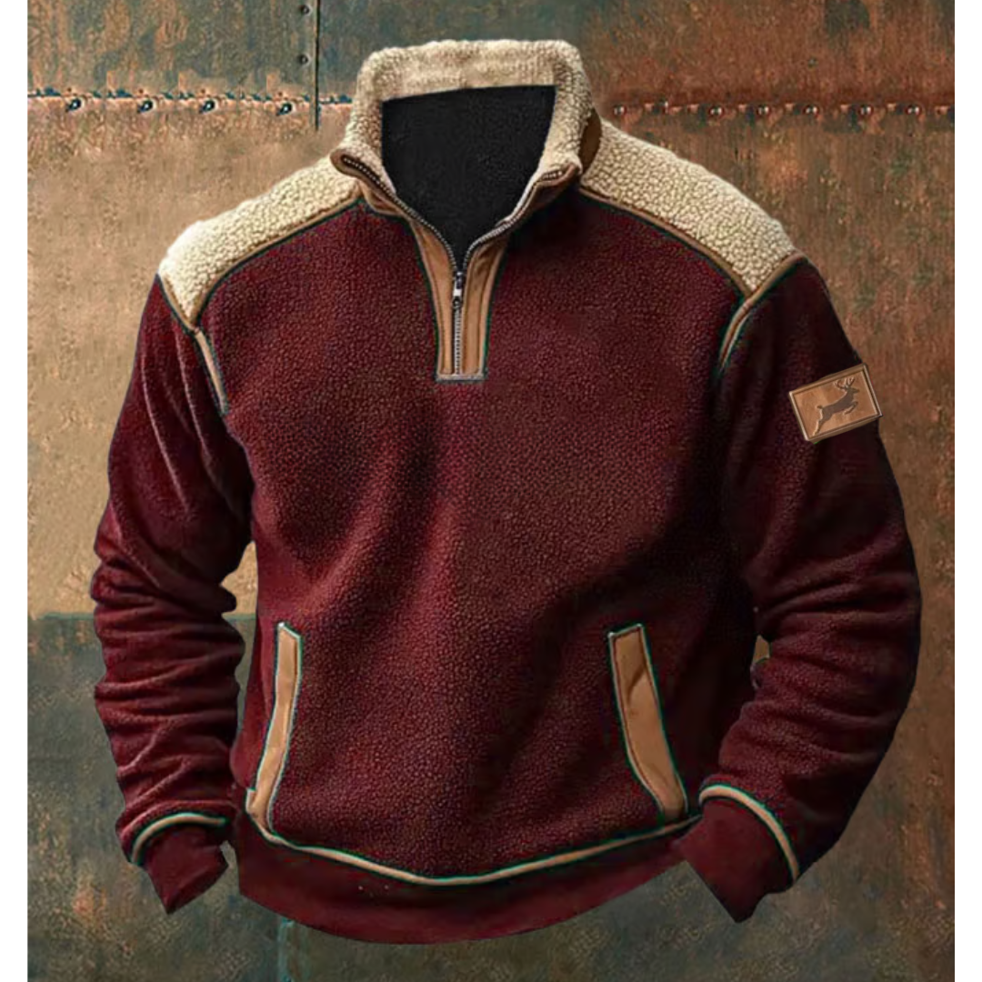 Clark | Pullover mit Reißverschluss Quarz