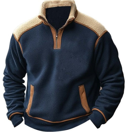 Clark | Pullover mit Reißverschluss Quarz