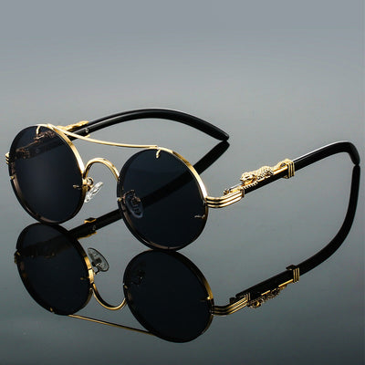 Anton | Ovale Retro-Sonnenbrille aus Metall