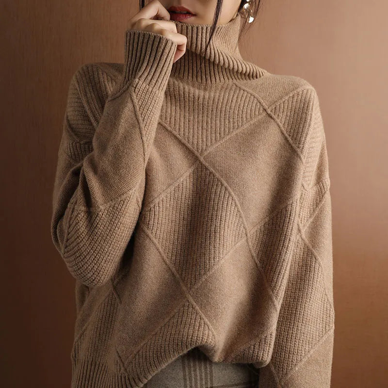 Sophie | Pullover mit Stehkragen