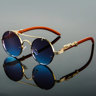 Anton | Ovale Retro-Sonnenbrille aus Metall