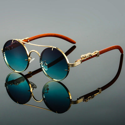 Anton | Ovale Retro-Sonnenbrille aus Metall