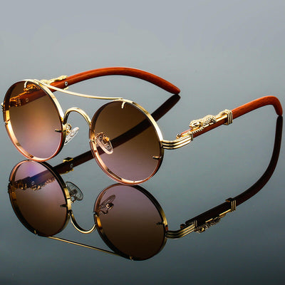 Anton | Ovale Retro-Sonnenbrille aus Metall