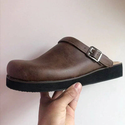 David | Bequeme Leder-Sandale