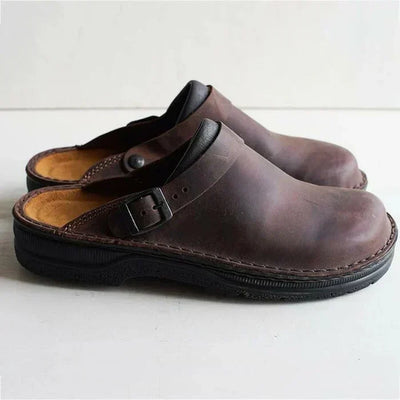 David | Bequeme Leder-Sandale