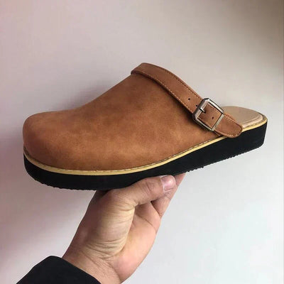 David | Bequeme Leder-Sandale