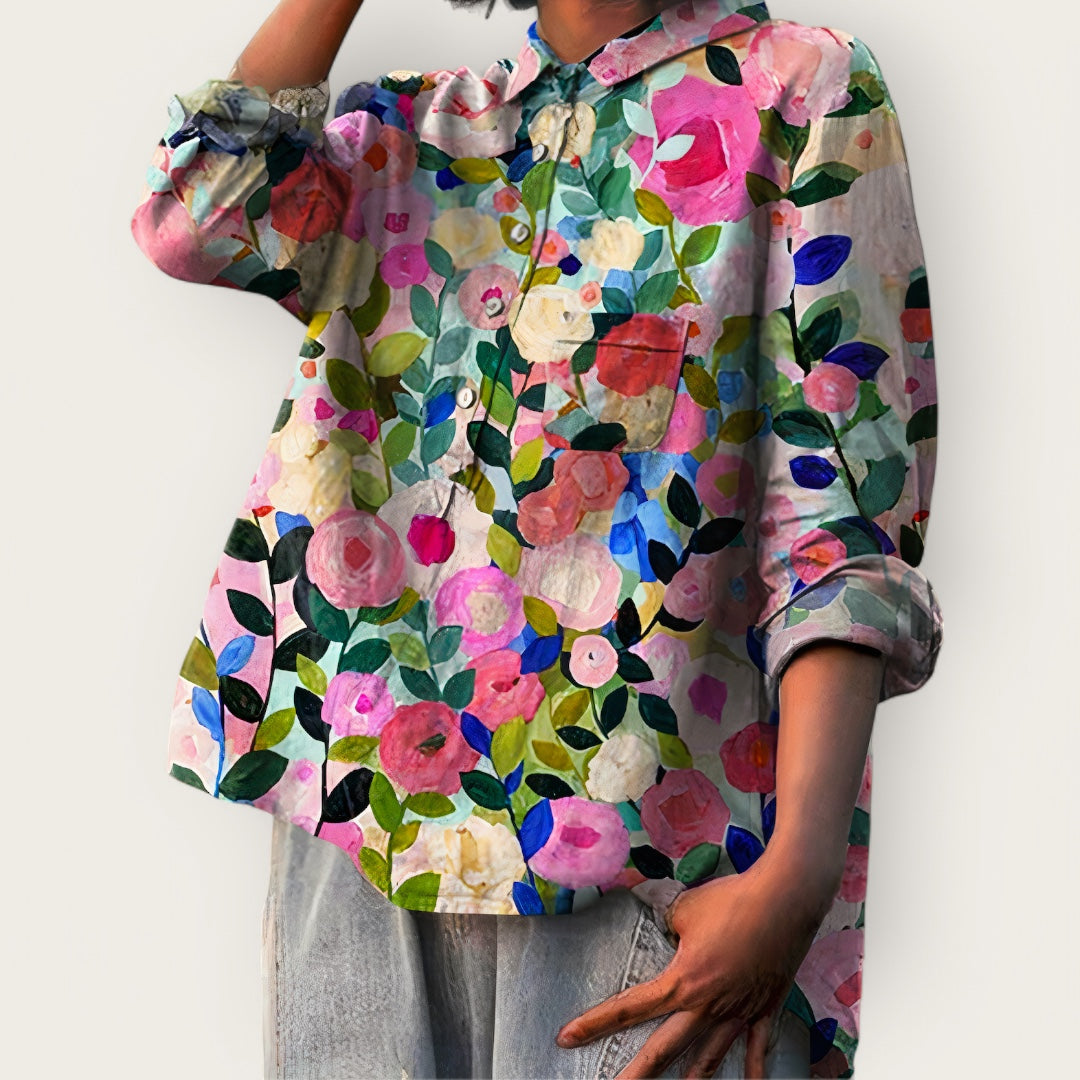 Leonie | Bluse mit Blumendruck