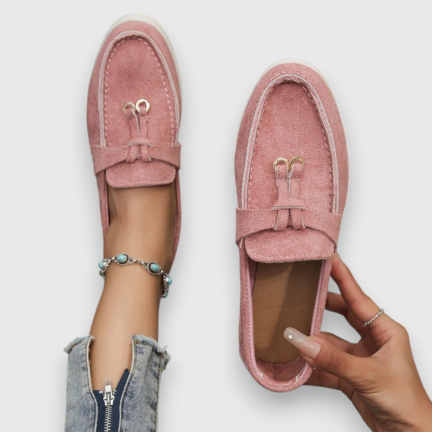 Melanie | Klassische Loafers aus Wildleder